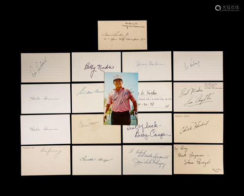 A Group of 17 Golf Champion and Hall of Fame Signed