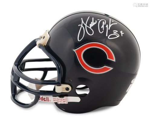 A Walter Payton Signed Autograph Chicago Bears Football