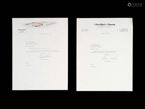 A Group of Two 1960s Personally Signed Letters (TLS)