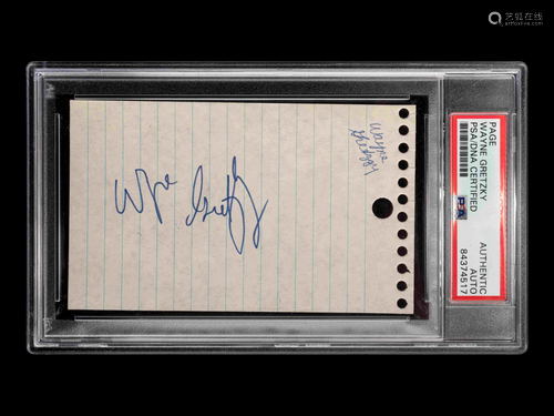 A Wayne Gretzky Rookie Era Signed Autograph (PSA