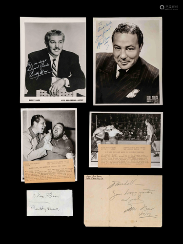 A Group of Max Baer and Buddy Baer Signed Autograph