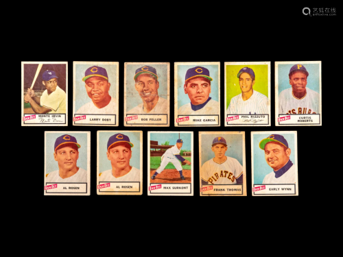 A Group of 11 1954 Dan-Dee Potato Chips Baseball Cards