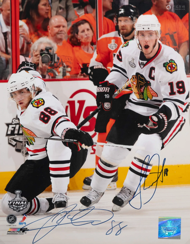 A Jonathan Toews and Patrick Kane Dual Signed Autograph