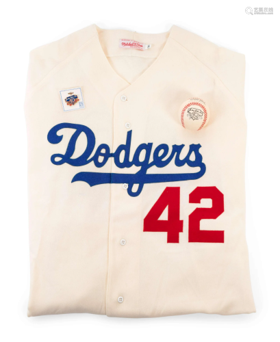 A Group of Jackie Robinson Brooklyn Dodgers Items,
