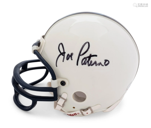 A Joe Paterno Signed Autograph Penn State Mini Football