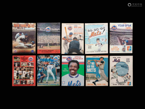 A Group of 19 New York Mets Shea Stadium Programs and