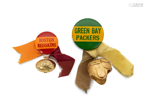 A Group of Vintage Green Bay Packers and Boston