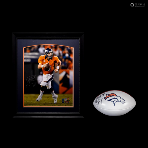 A Group of Peyton Manning Denver Broncos Signed