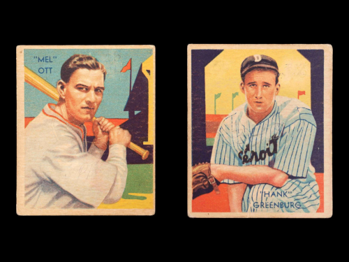 A Group of Hank Greenberg and Mel Ott 1935 National