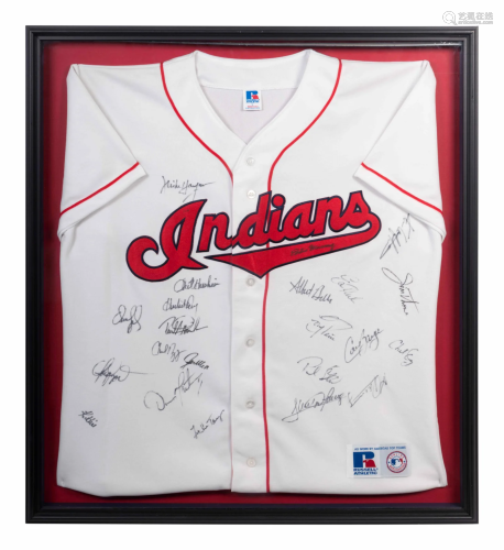 A 1995 Cleveland Indians Team Signed Autograph Baseball