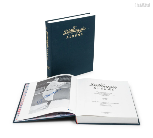 A Joe DiMaggio Signed Autograph Album Book Set (BAS