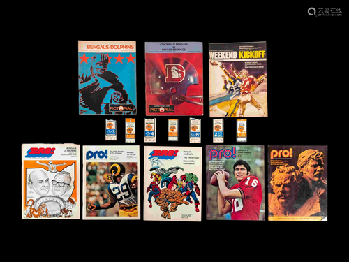 A Group of Cincinnati Bengals Ephemera