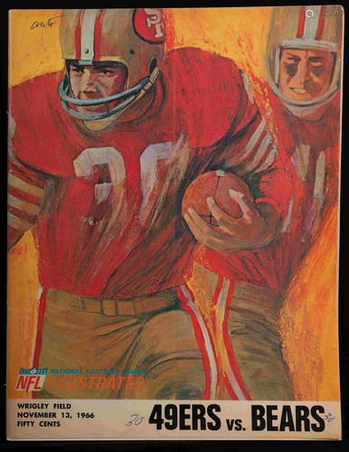 A Rare 1966 Chicago Bears vs. San Francisco 49ers Multi