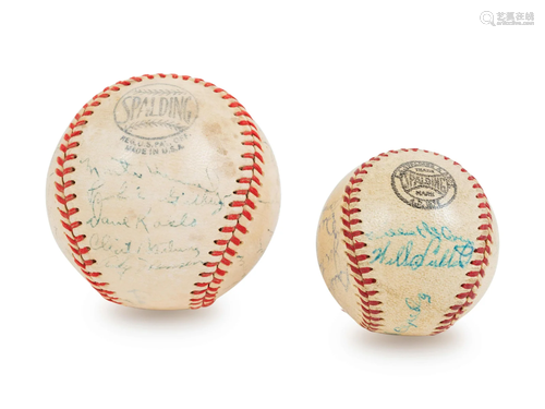 A 1950 New York Giants Team Signed Baseball Including