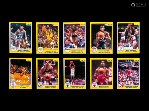 A 1983-84 Star Co. All Rookie Team Basketball Card Set,