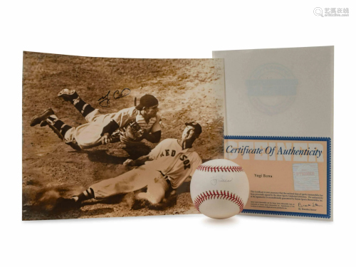 A Group of Yogi Berra Signed Autograph Items (Beckett