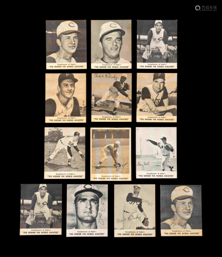 A Group of Kahn's Weiners Baseball Cards (Including