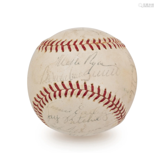 A 1965 Boston Red Sox Team Signed Autograph Baseball