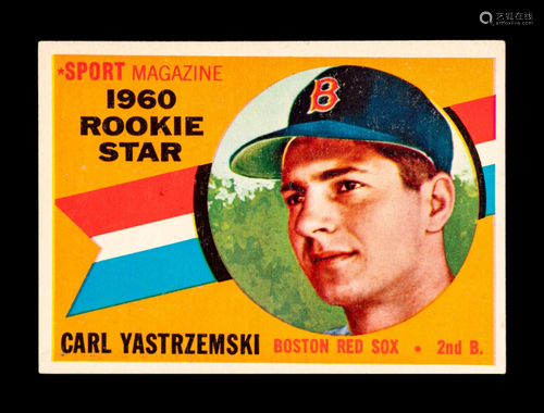 A 1960 Topps Carl Yastrzemski Rookie Baseball Card No.