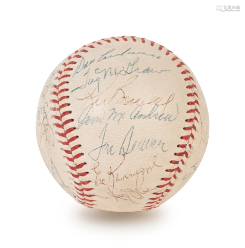 A Vintage 1970 New York Mets Team Signed Autograph