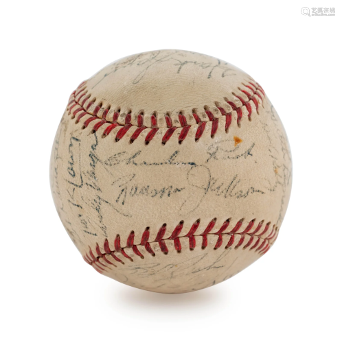 A 1951 Chicago Cubs Team Signed Baseball, 28