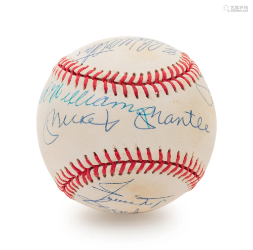 A 1980s 500 Home Run Club Signed Autograph Baseball