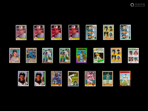 A Group of 22 Hall of Fame and Star Rookie Baseball