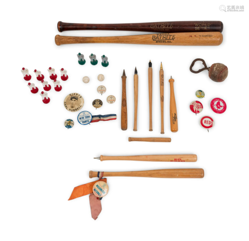 A Group of Vintage Baseball Novelty Items Including