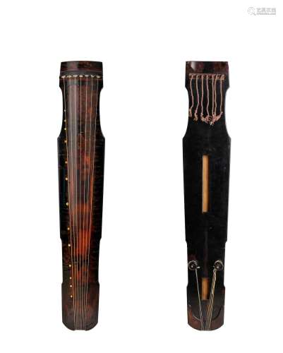 A rare Imperial Confucius-style lacquered qin