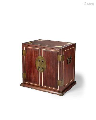 A hardwood chest