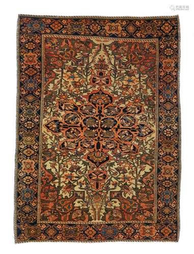 Tapis sarouk de Farahan, 3'4'' x 4'10''