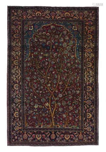 Tapis Isfahan, 4'7'' x 7'1''