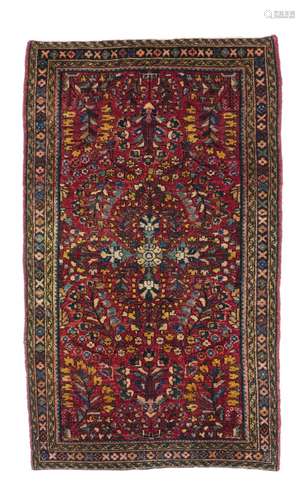 Tapis Sarouk, 2'1'' x 3'10''