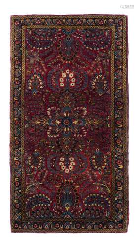 Tapis Sarouk, 2' x 4'