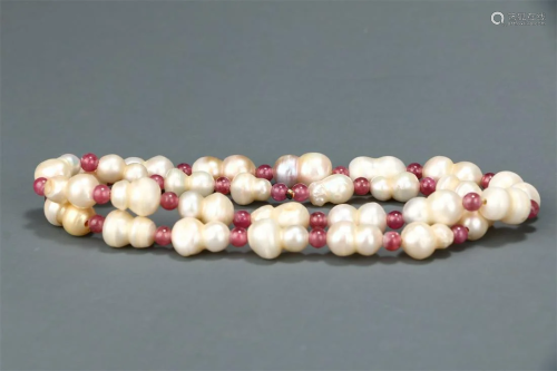 Pearl Tourmaline Necklace