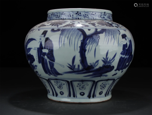 Blue-and-white Pot