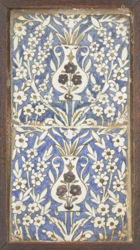 Panneau de carreaux d'Iznik de Damas, Syrie, XVIIIe siècle, ...