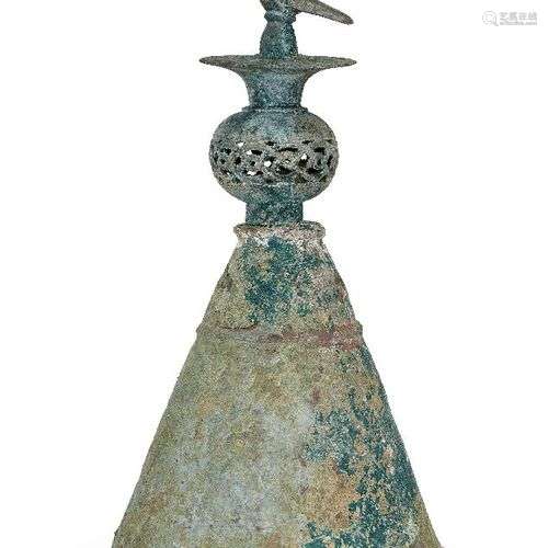 Cloche de chameau en bronze seldjoukide, Iran, 11e-12e siècl...