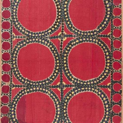 Un grand textile susani, Samarkand, Asie centrale, 19e siècl...