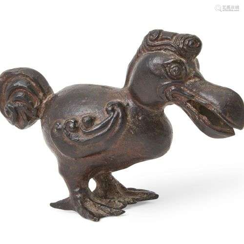 Modèle en bronze d'un dodo, XIXe siècle, 12 cm de diamètre e...