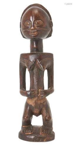 Figure d'ancêtre féminin Tabwa, Congo oriental, début du XXe...