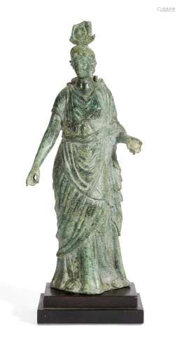 Statue hellénistique en bronze d'Isis Fortuna, 1er siècle av...
