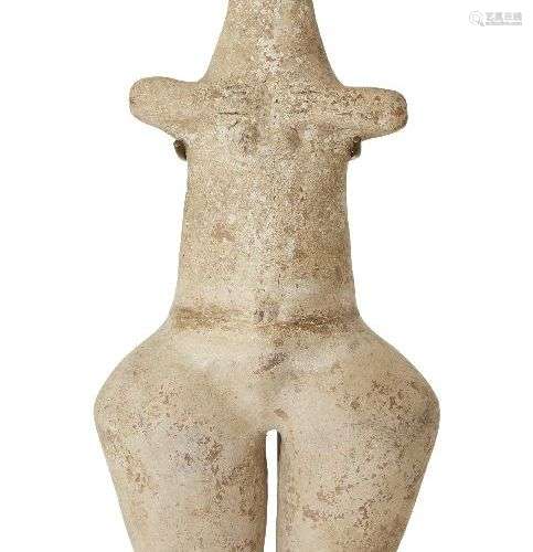 Figure stéatopygote de style Amlash, Iran, debout et nue ave...