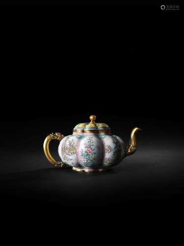 AN EXCEPTIONALLY RARE AND IMPORTANT IMPERIAL BEIJING ENAMEL ...