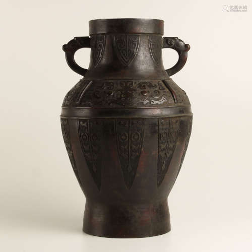 古銅　花瓶