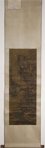 A CHINESE VERTICAL LANDSCAPE PAINTING SCROLL