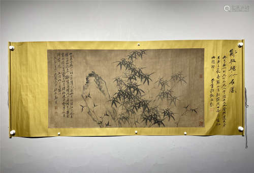 A CHINESE BAMBOO PAINTING