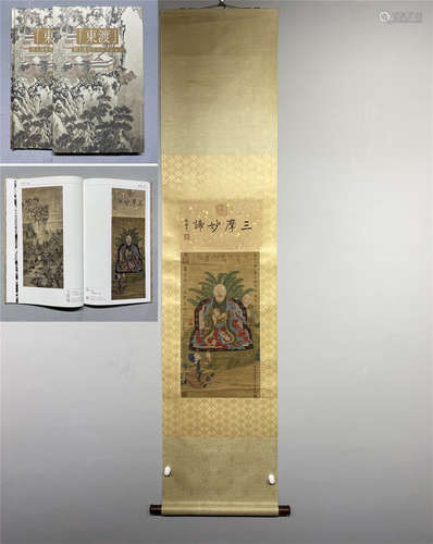 A CHINESE VERTICAL PORTRAIT PAINTING SCROLL