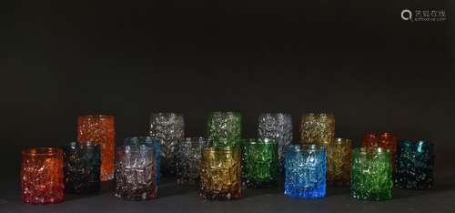 Geoffrey BAXTER (1922-1995), attribué à Ensemble de verres c...