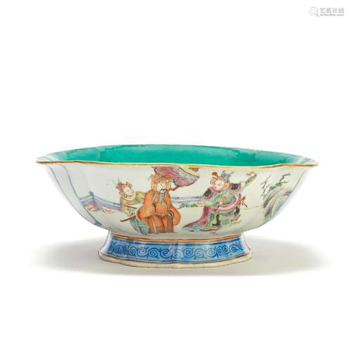 A FAMILLE ROSE STEM BOWL